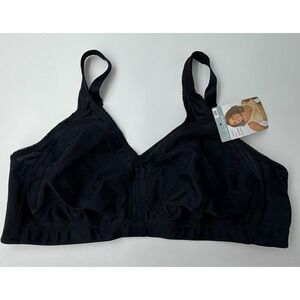 42B Wirefree Comfort Bra Black Underscore NWT Support
